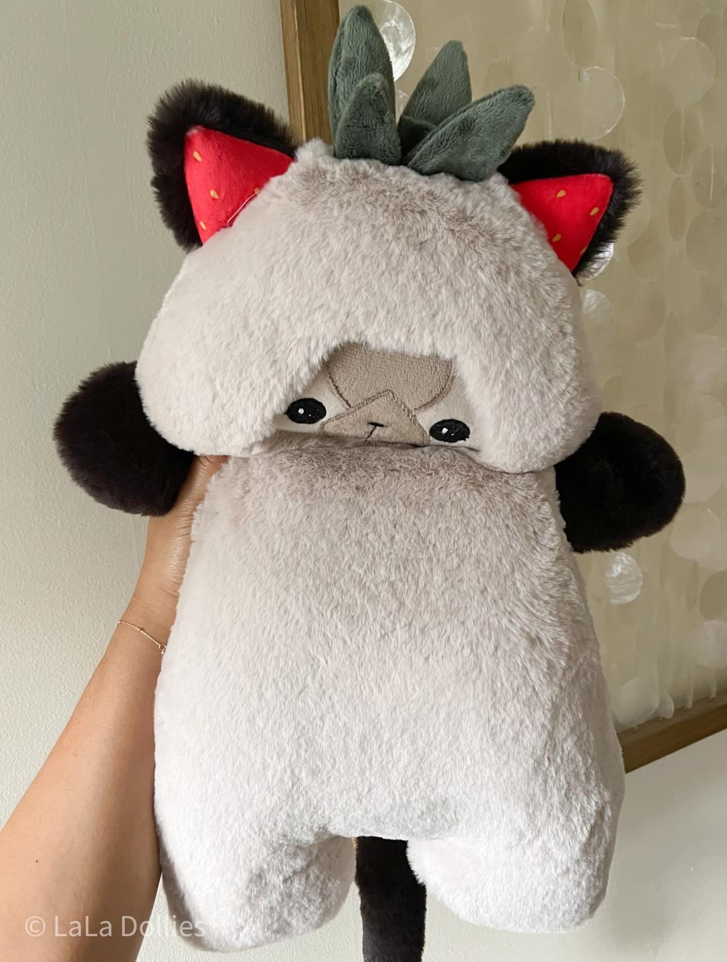 Strawberry Kitty: Mushroom and Espresso, Kodi Snuggle | LALA DOLLIES ® Exclusive