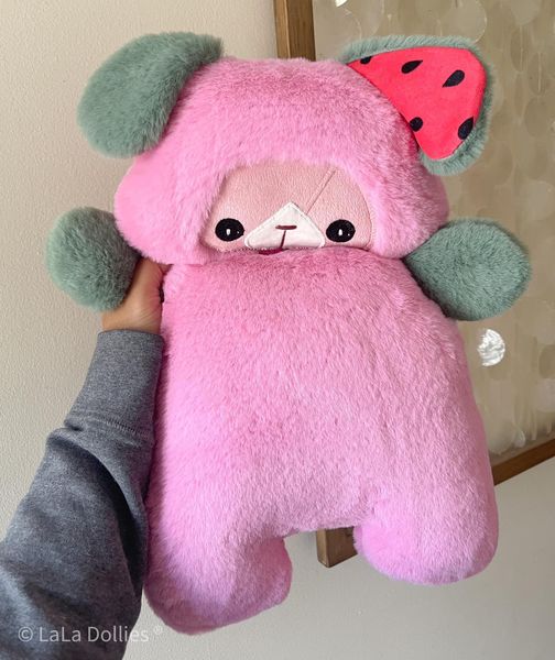 Watermelon Pup: Hot Pink, Basil Seal | LALA DOLLIES ® Exclusive