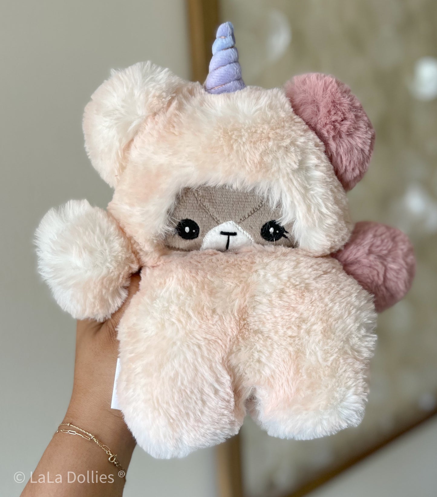 Midi UniBear, Washed Kodi Snuggle Peony | LALA DOLLIES ® Exclusive