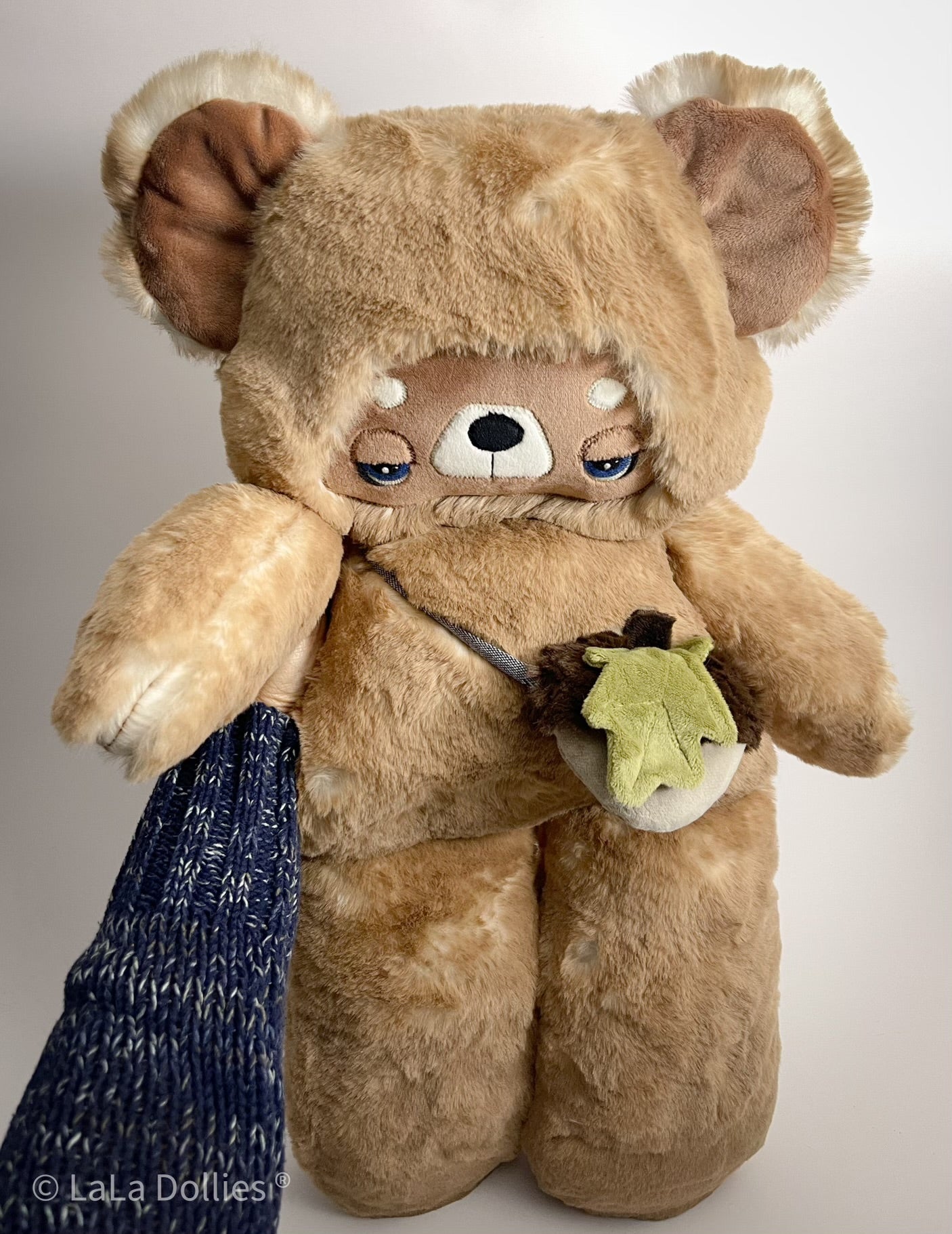 Mama Bear with Acorn Sash,washed kodi cuddle, Fawn | LALA DOLLIES ® EXCLUSIVE, LIMITED. Fall 2024