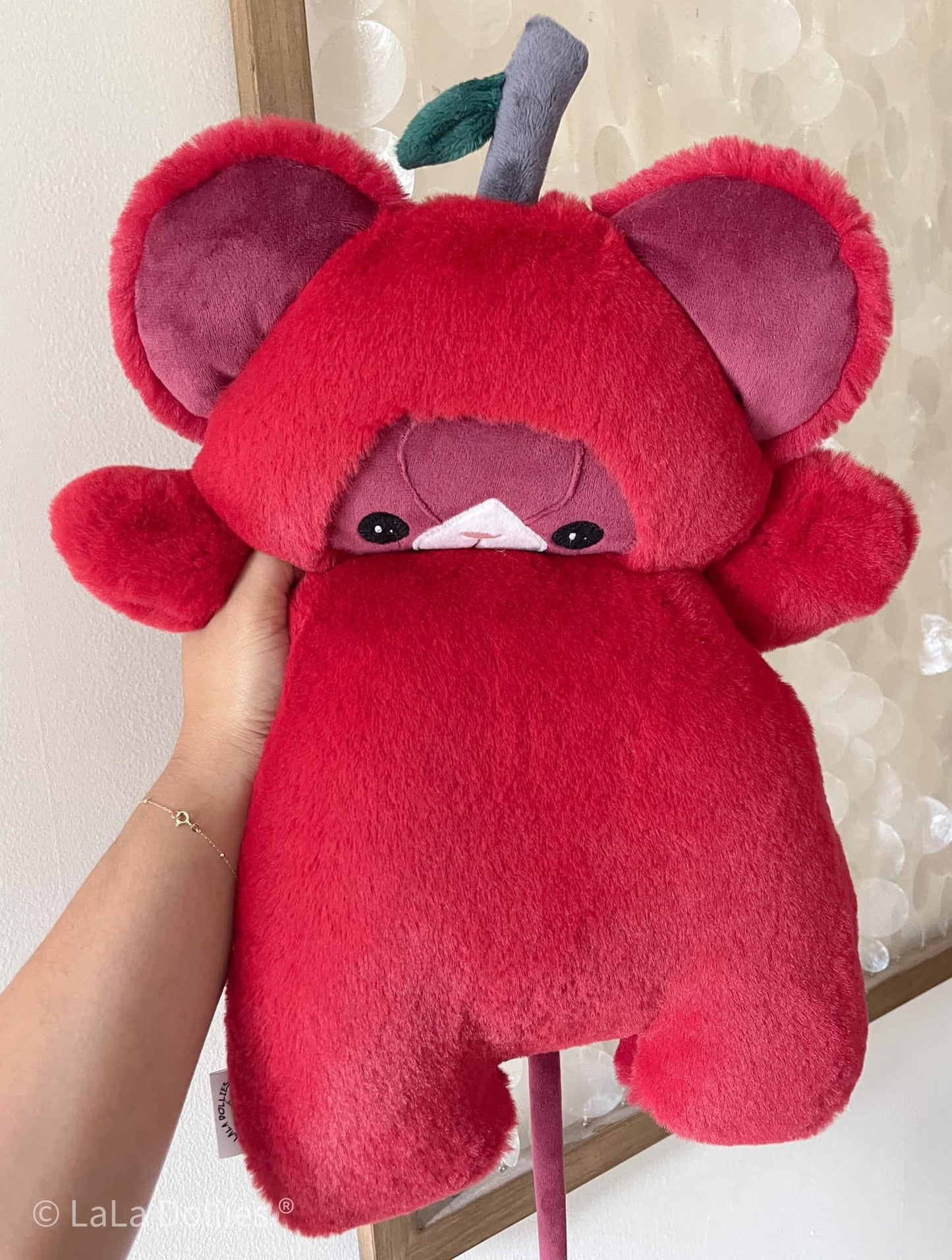Cherry Mouse in Cardinal seal | LALA DOLLIES ® Exclusive
