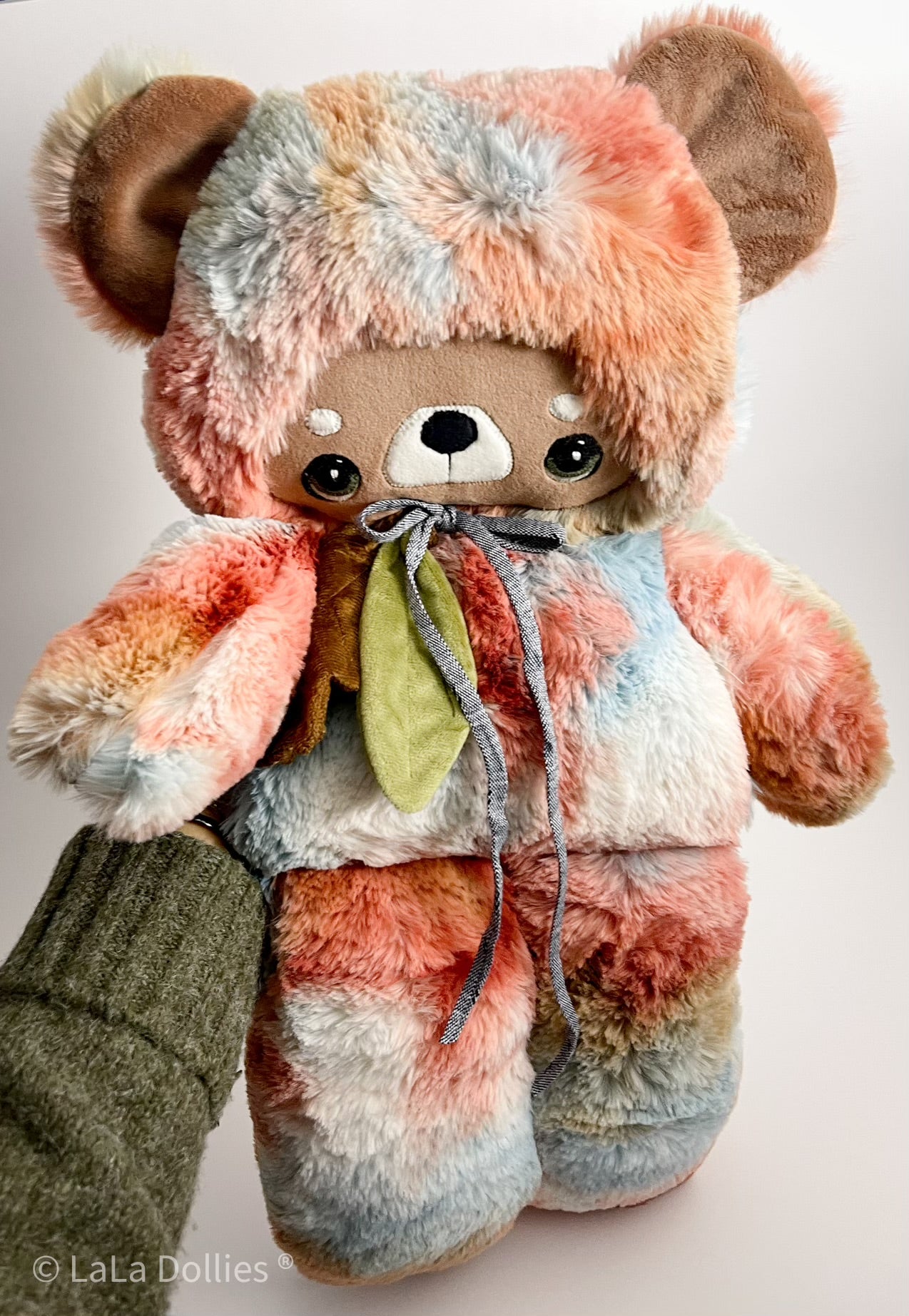 Mama sized Bear, Tie Dye Whispy Snuggle, color Flora  | LALA DOLLIES ® EXCLUSIVE, LIMITED. Fall 2024