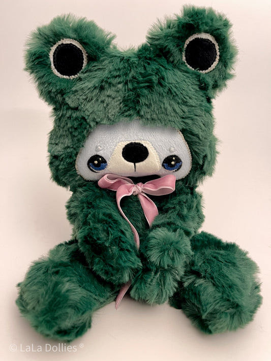 Bear-Frog, Light Blue. Midi Ragged  | LALA DOLLIES ® | Exclusive SURPRISE! SURPRISE! 😱🎉 🤩