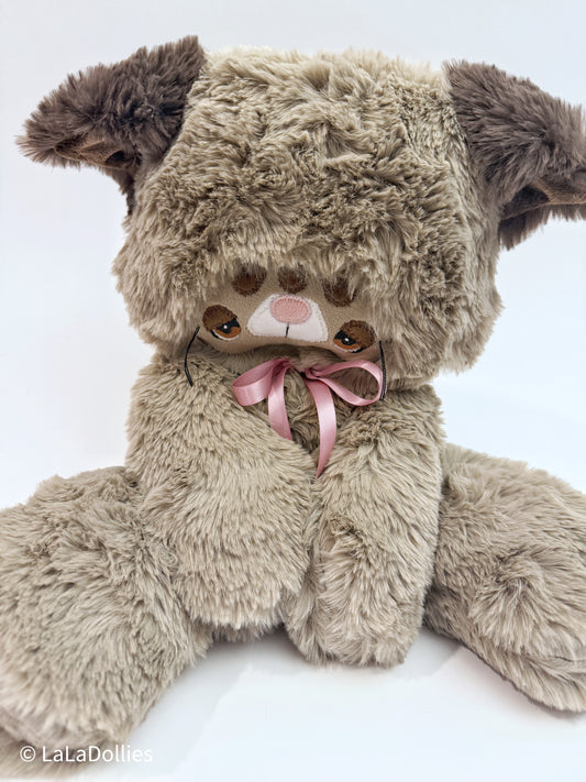 NEW: Kitty, Wispy Fabric, Fossil | Reg Ragged | LALA DOLLIES ® | Exclusive