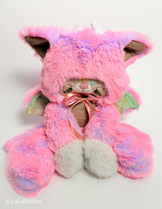 NEW: 🤩  RegRagged Dragon 🐉 Kitty 🐱 : Twilight Whispy Snuggle in Pastel Neon Purple/Pastel Neon Pink) by LALA DOLLIES | (06.2026) | Exclusive #15